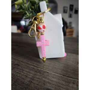 “Amazing Grace” Christian Silicone Beaded Keychain
